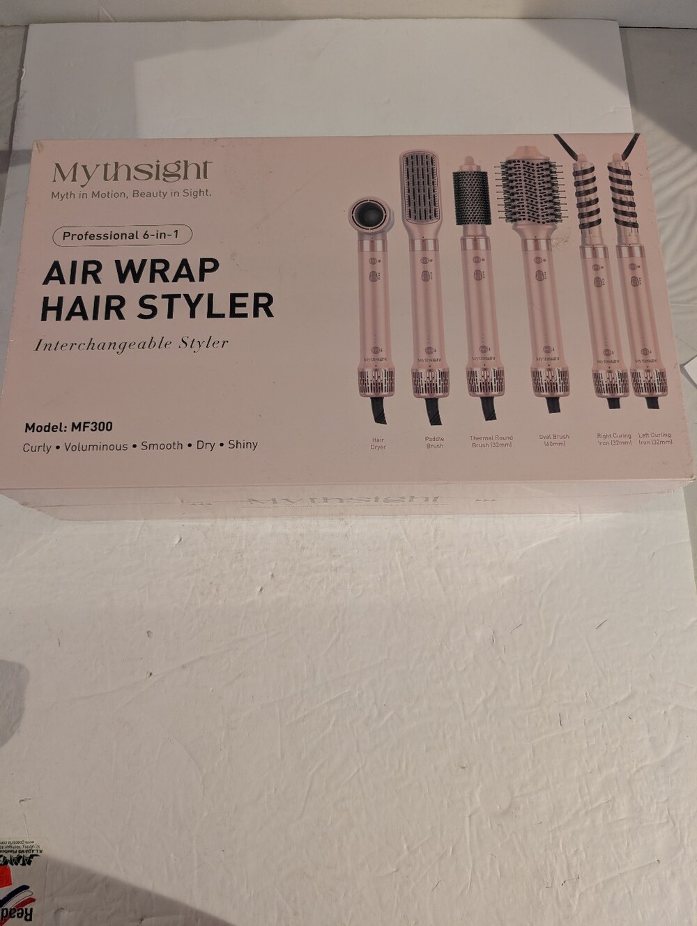 Mythsight Professional 6-in-1 Air Wrap Hair Styler Model MF300 New Sealed